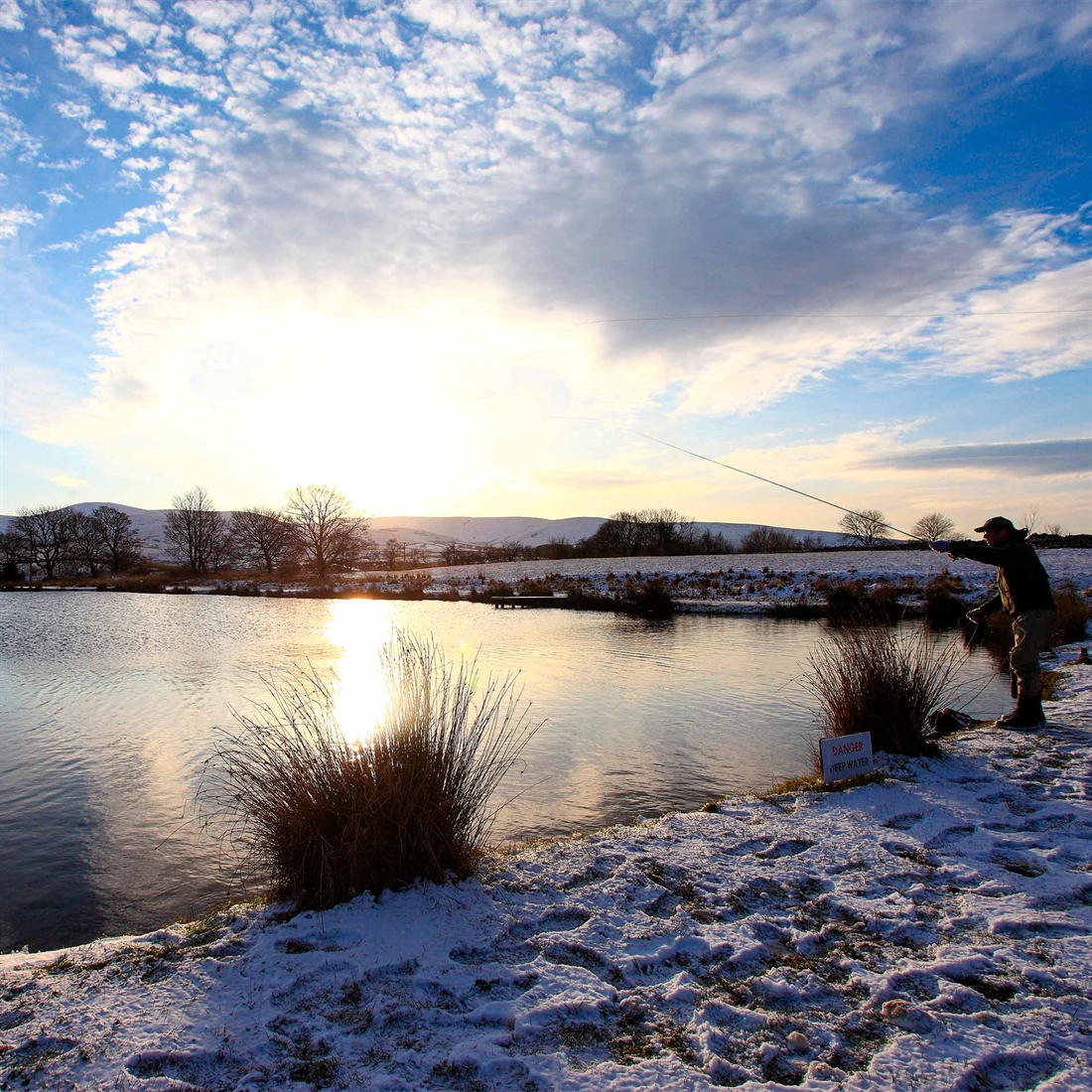 Catch trout in winter