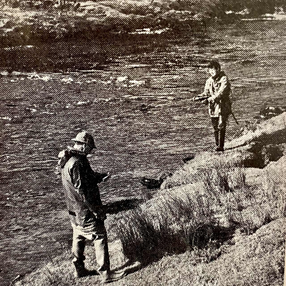 Sharing a rod adds fun to salmon fishing