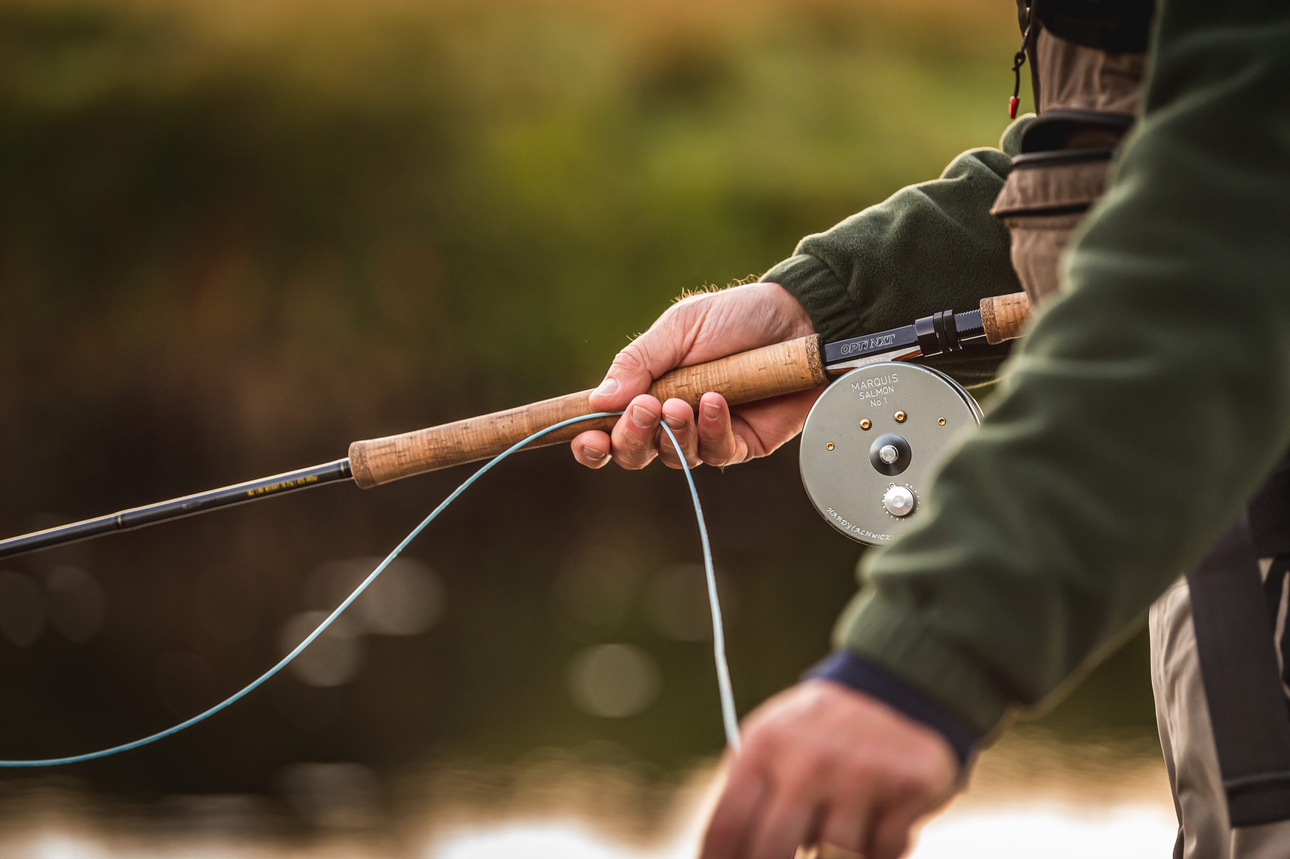 Man holding rod