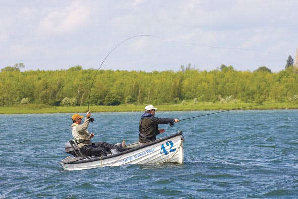 Trout fishing at the right depths