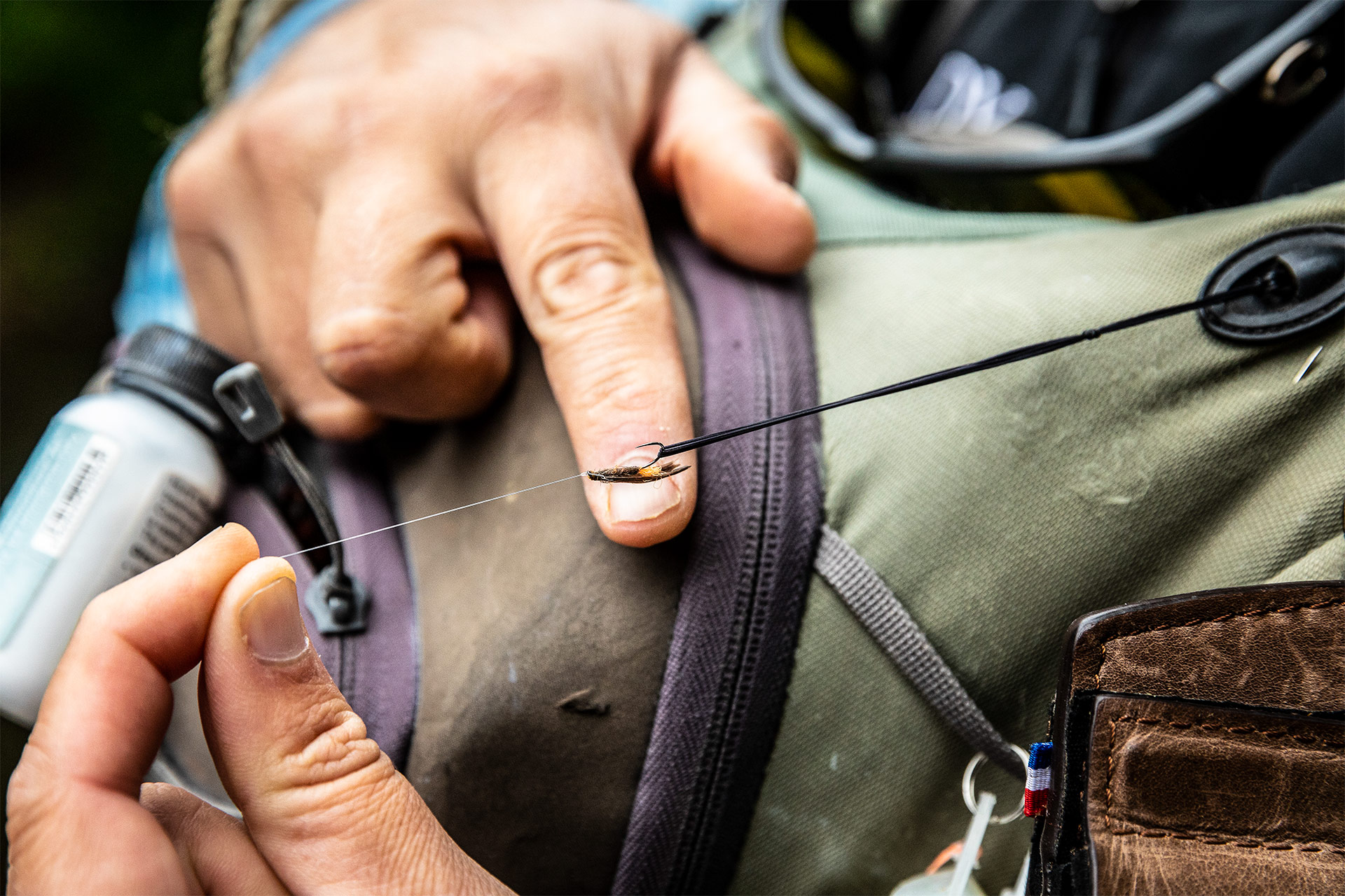 Drying a dry fly