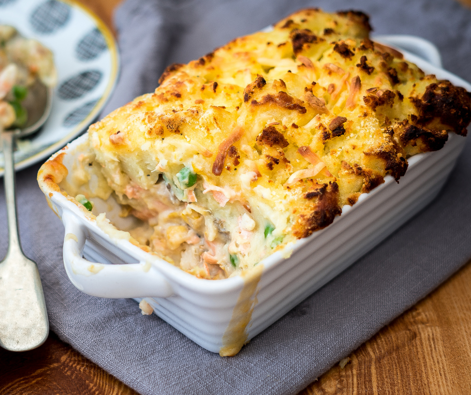 Trout and smoked haddock pie