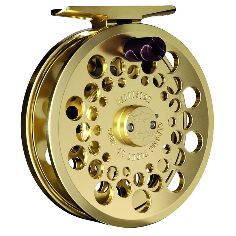 Reddington Classic trout reel front gold